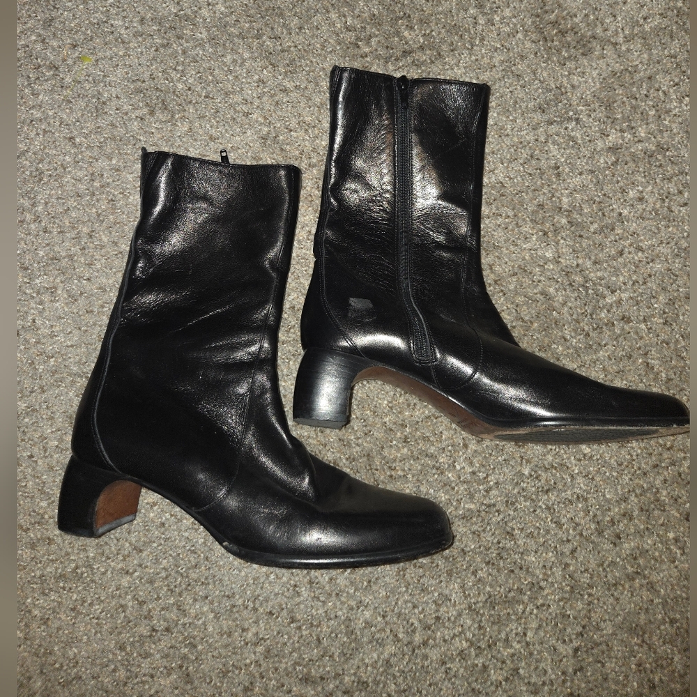 Vintage Cole Haan Womens Boots Sz 10 Mid Calf Leather